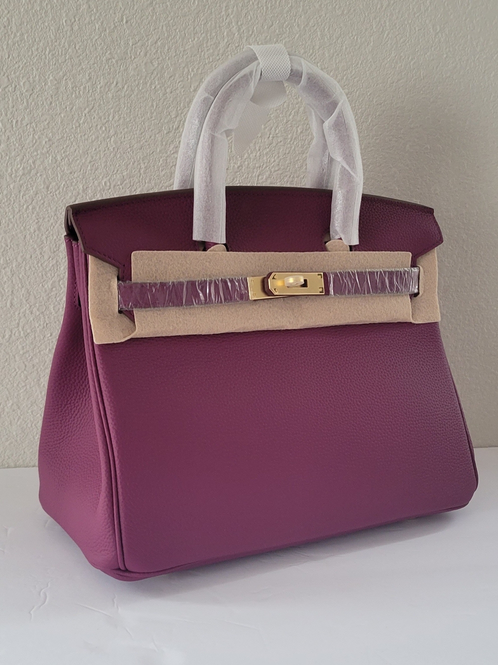 Women's Birkin Satchel Bag Made of High Quality Genuine Leather